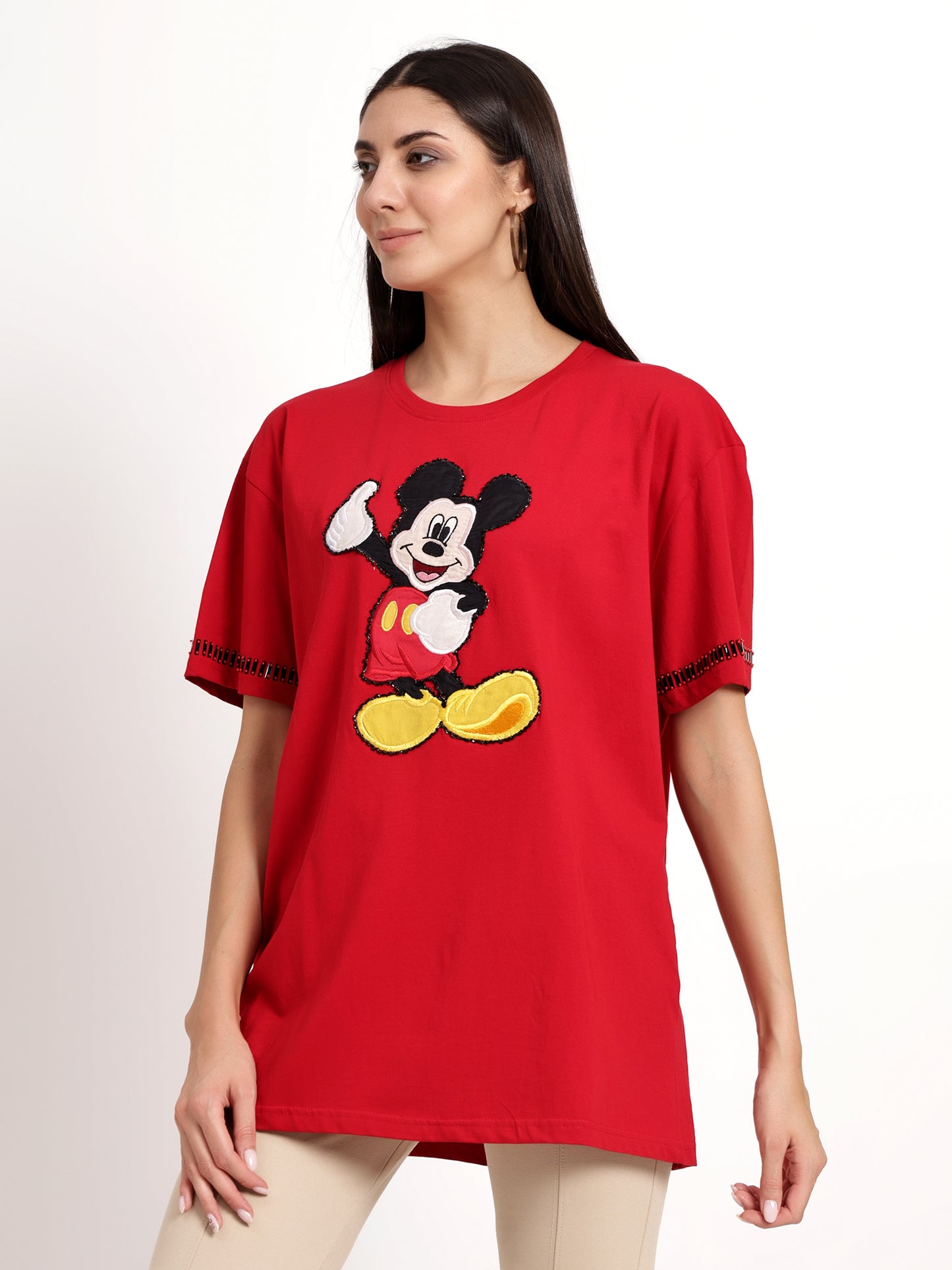 Red Mickey Mouse T-shirt