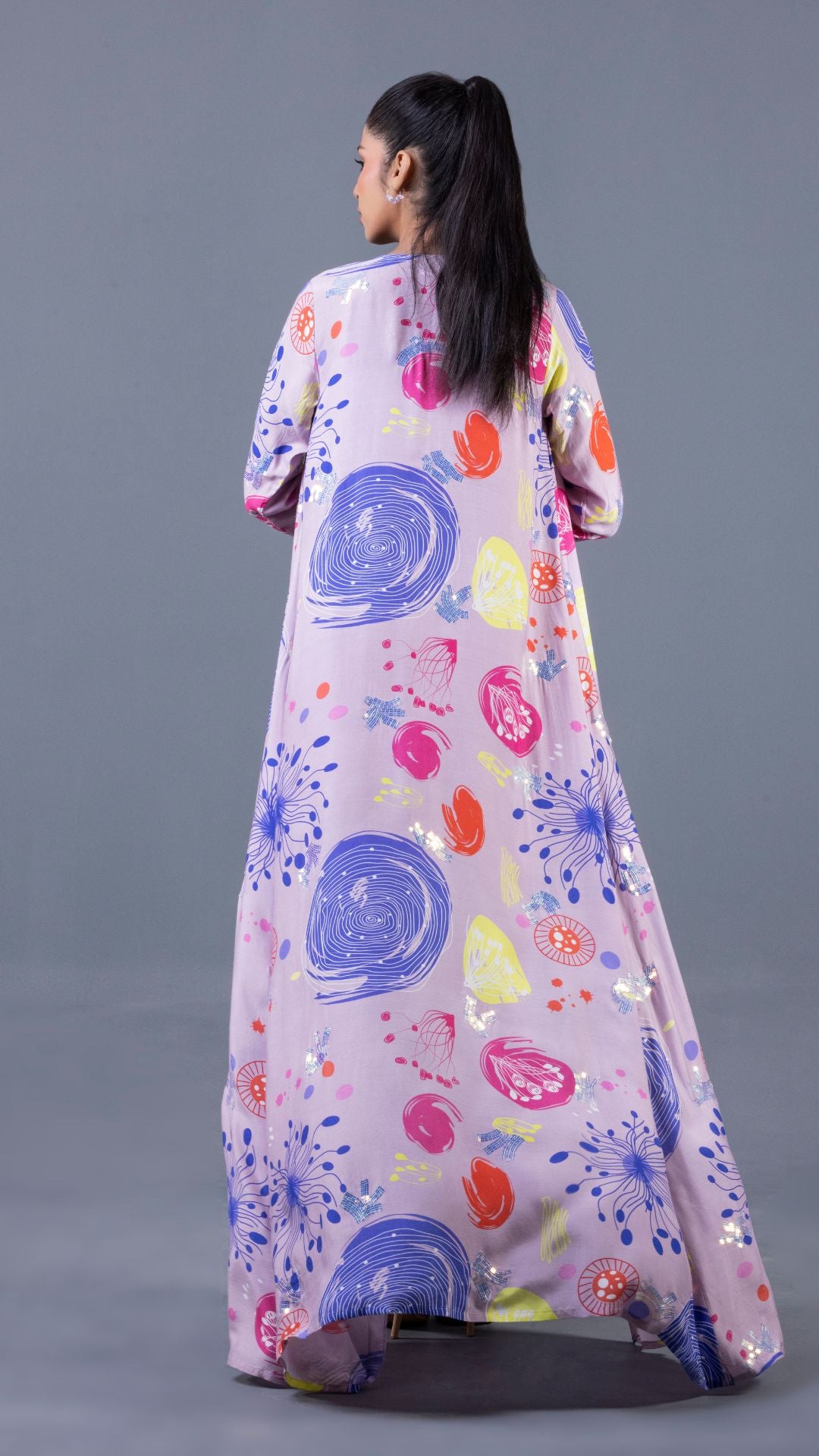 Anemone Cape with Bralette & Pants set