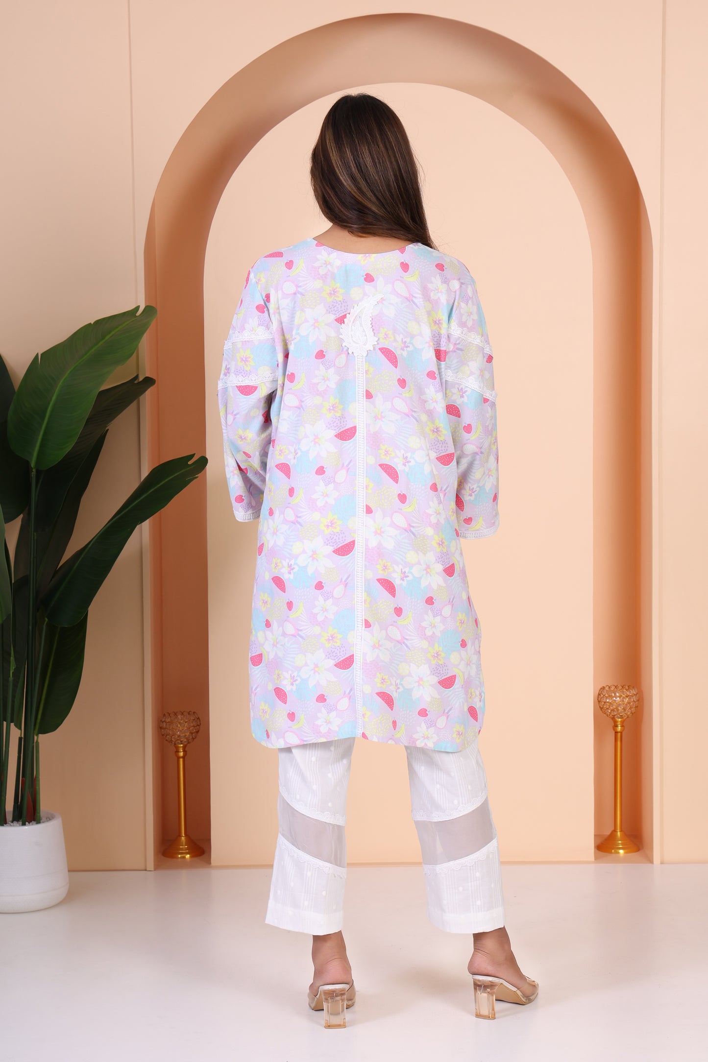 Lavender Floral Printed Co-ord