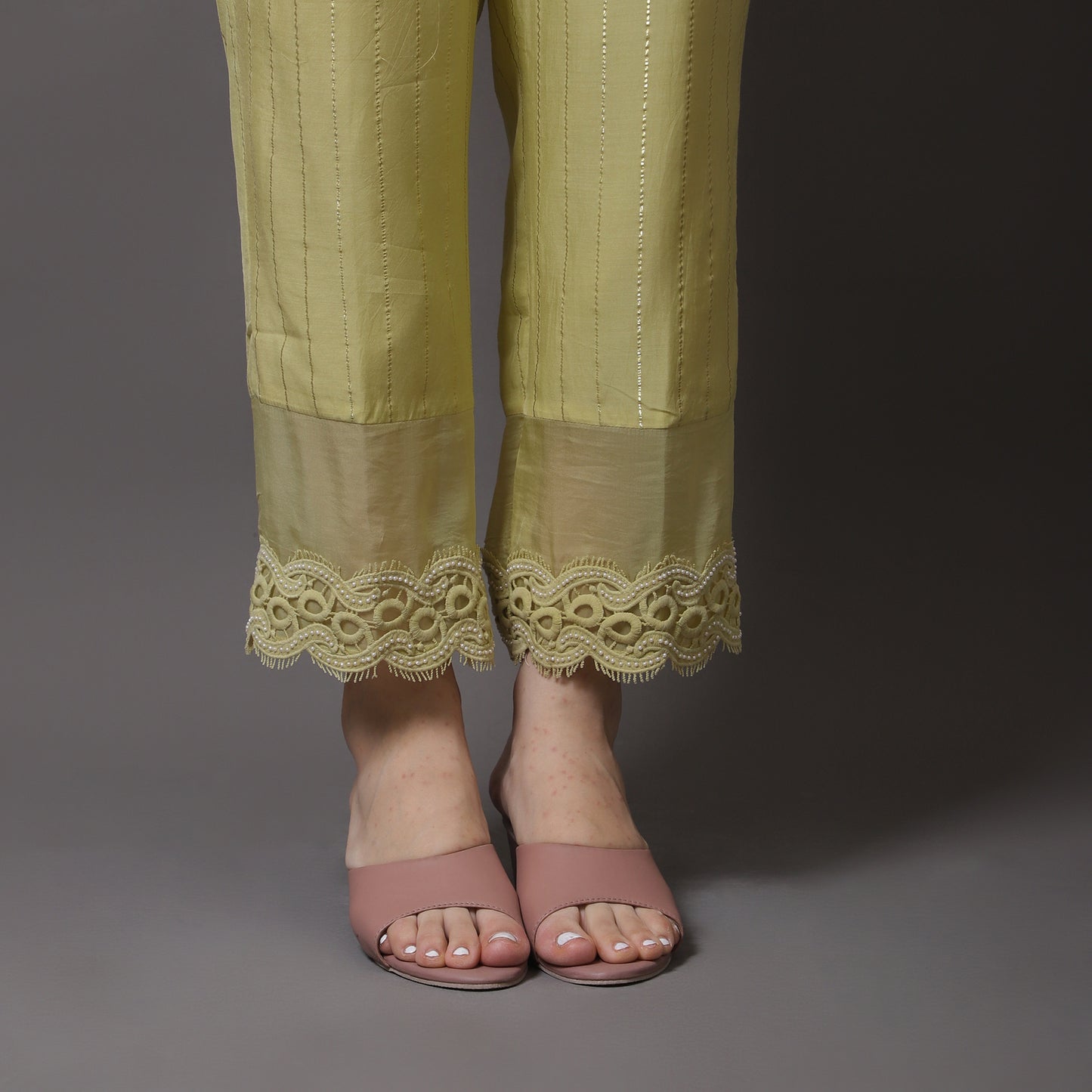 LIME GREEN LACE CO-ORD SET