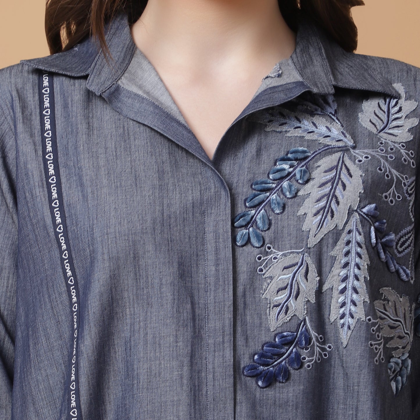 DENIM APPLIQUE CO-ORD