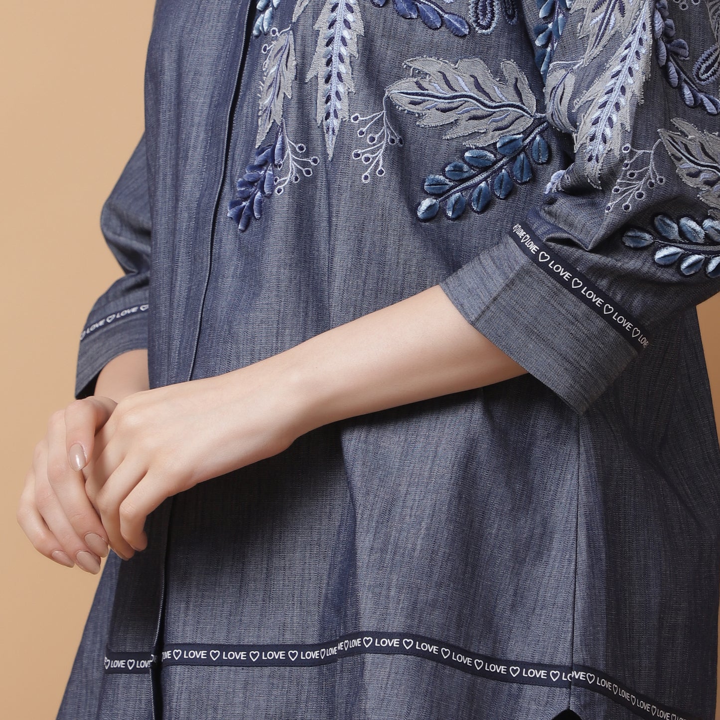 DENIM APPLIQUE CO-ORD