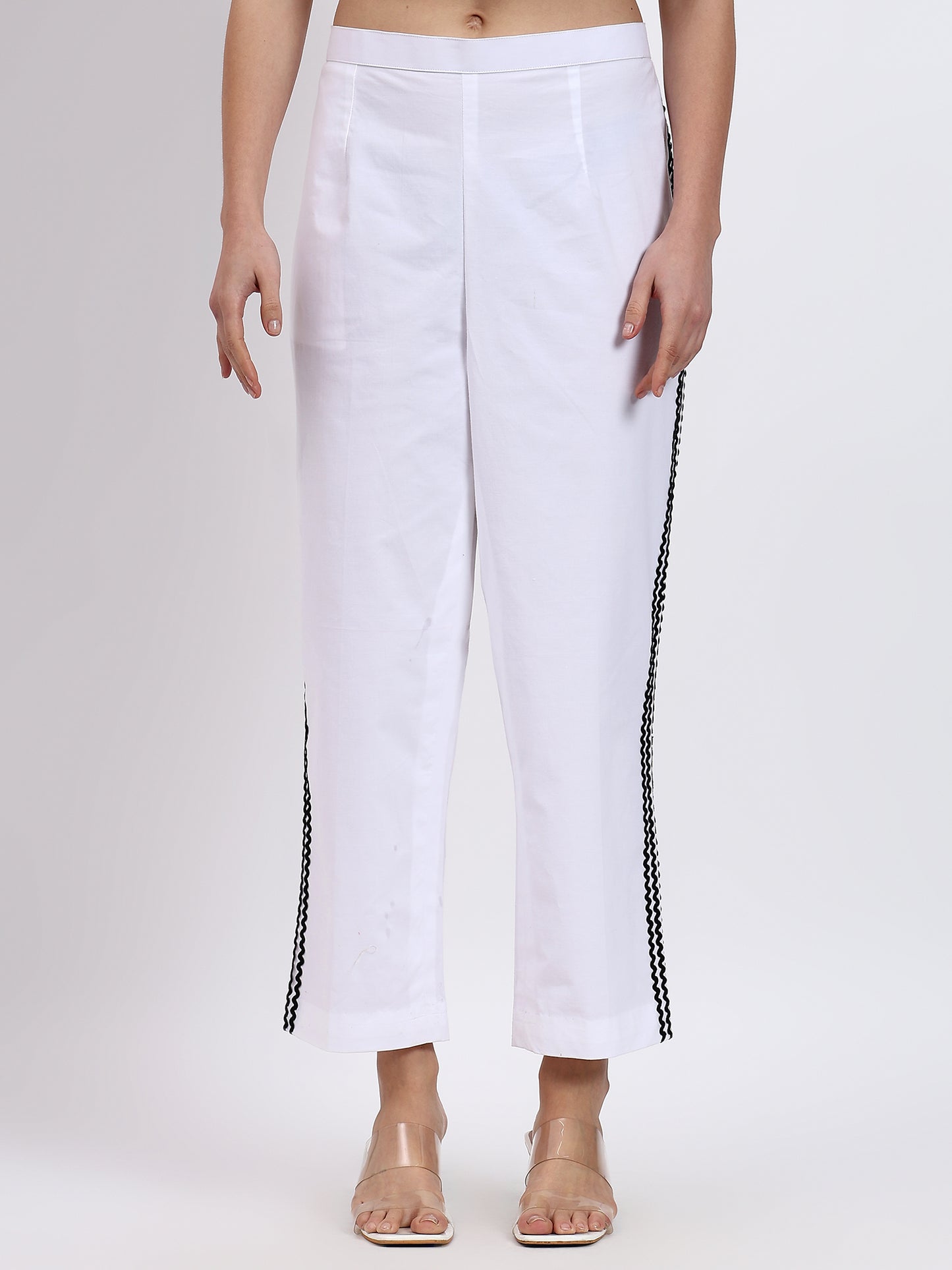 BLACK AND WHITE RIC RAC CO-ORD