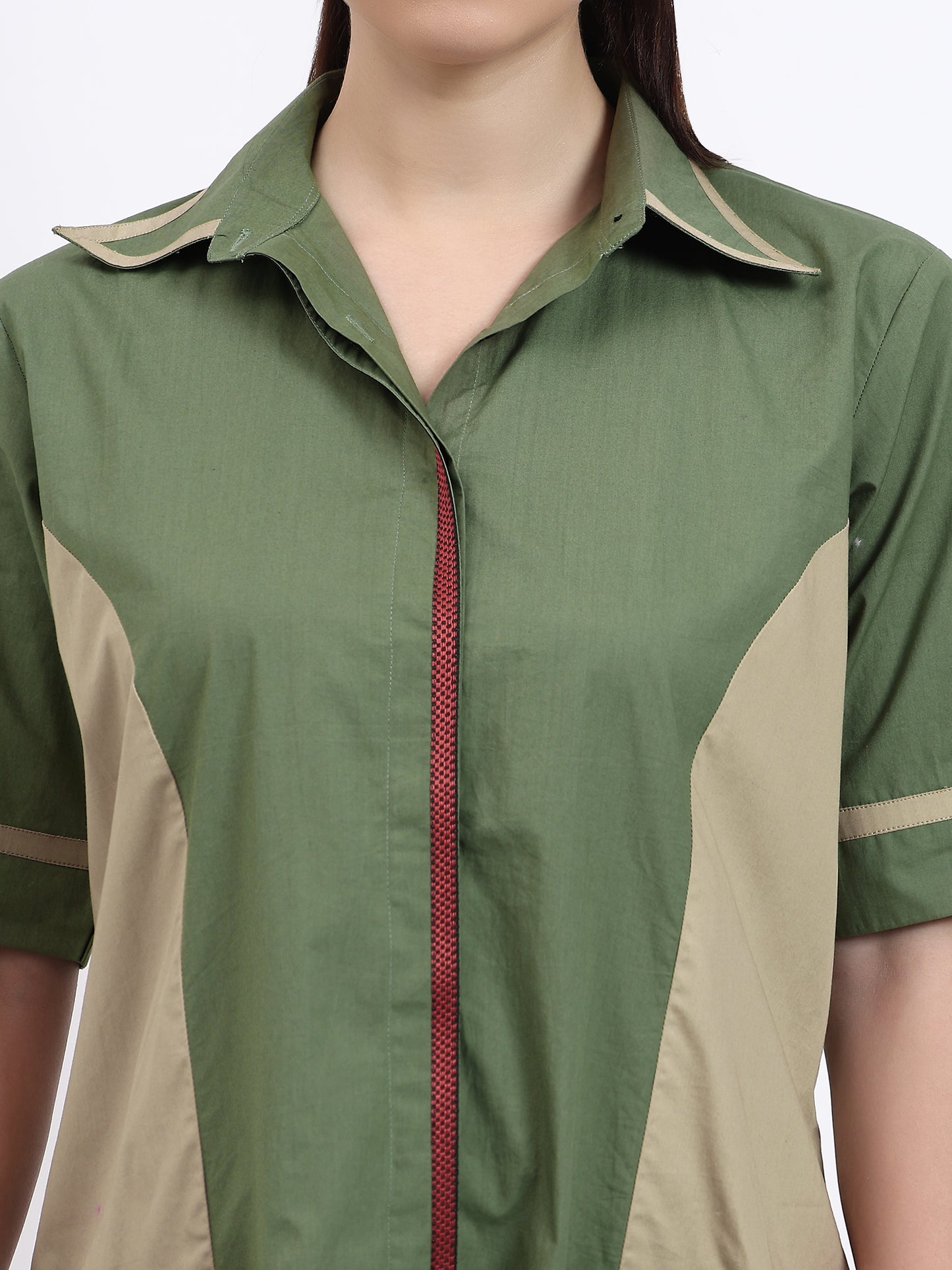 Olive and Beige Tunic