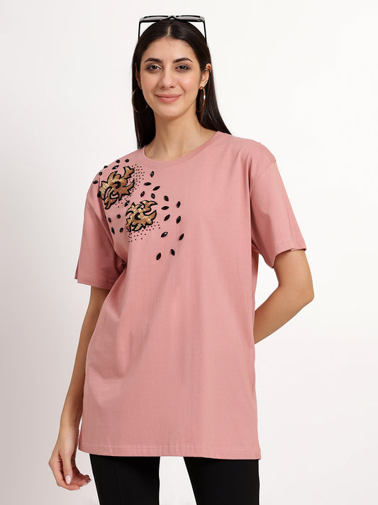 stylish pink t-shirt