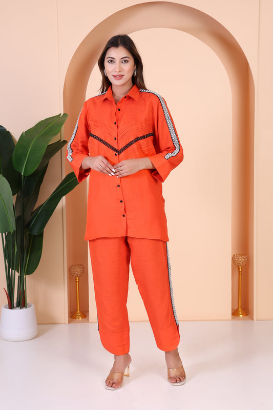 Fanta embroidered Co-ord set
